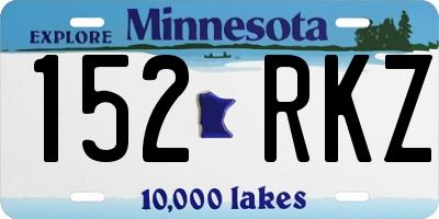 MN license plate 152RKZ