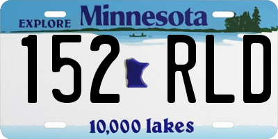 MN license plate 152RLD
