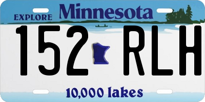 MN license plate 152RLH