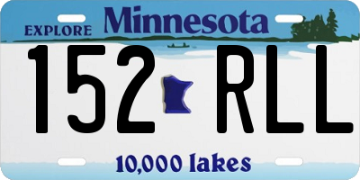MN license plate 152RLL