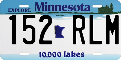 MN license plate 152RLM