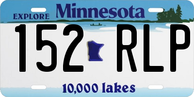 MN license plate 152RLP