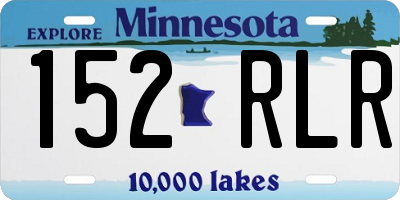 MN license plate 152RLR