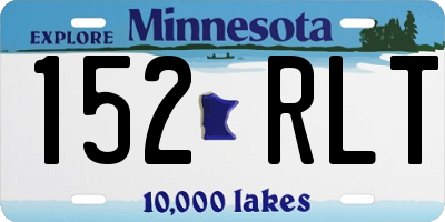 MN license plate 152RLT