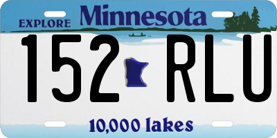 MN license plate 152RLU