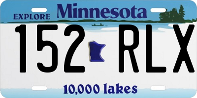 MN license plate 152RLX