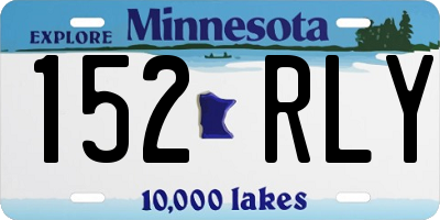 MN license plate 152RLY