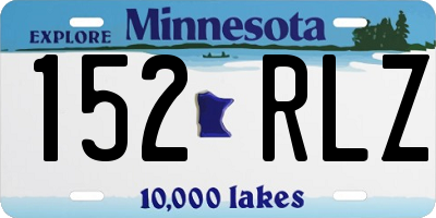 MN license plate 152RLZ
