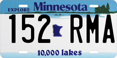 MN license plate 152RMA