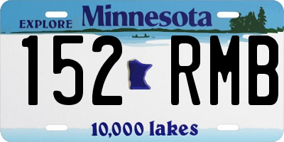 MN license plate 152RMB