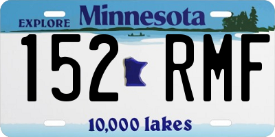 MN license plate 152RMF