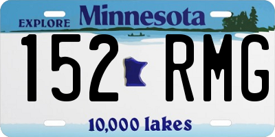 MN license plate 152RMG