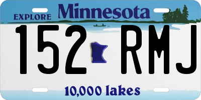 MN license plate 152RMJ