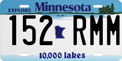 MN license plate 152RMM