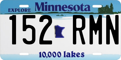 MN license plate 152RMN