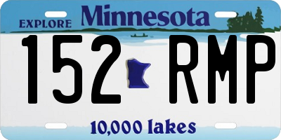 MN license plate 152RMP