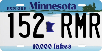 MN license plate 152RMR