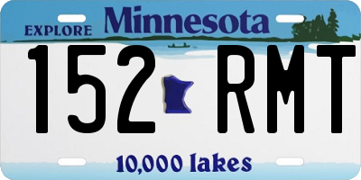MN license plate 152RMT
