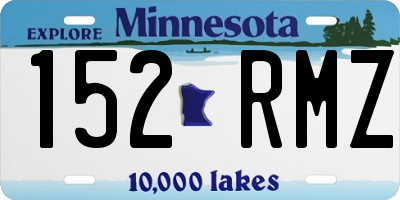 MN license plate 152RMZ