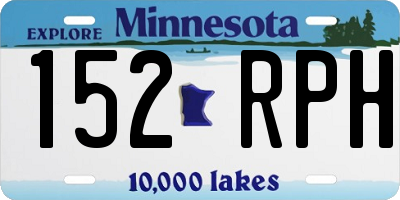 MN license plate 152RPH