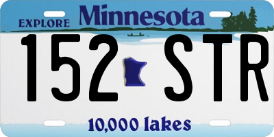 MN license plate 152STR