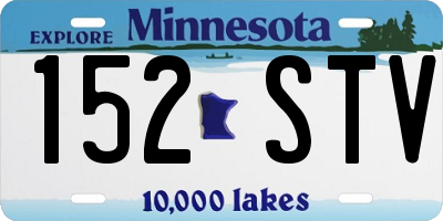 MN license plate 152STV