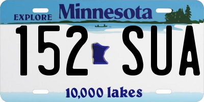 MN license plate 152SUA