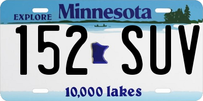 MN license plate 152SUV
