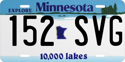 MN license plate 152SVG
