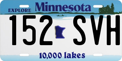 MN license plate 152SVH
