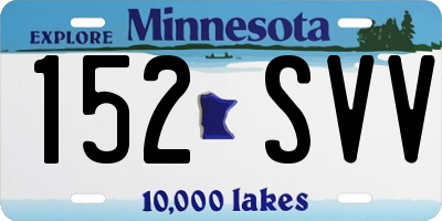 MN license plate 152SVV