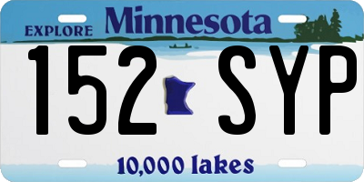 MN license plate 152SYP