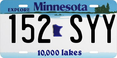MN license plate 152SYY