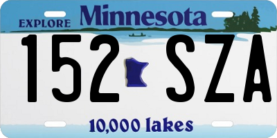 MN license plate 152SZA