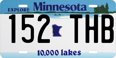 MN license plate 152THB