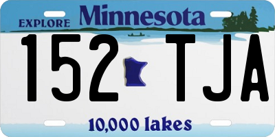 MN license plate 152TJA
