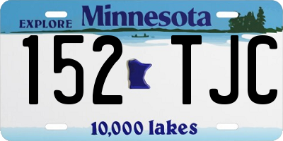 MN license plate 152TJC