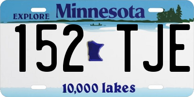 MN license plate 152TJE