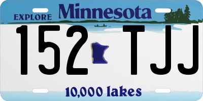 MN license plate 152TJJ