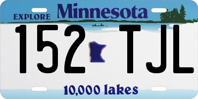 MN license plate 152TJL