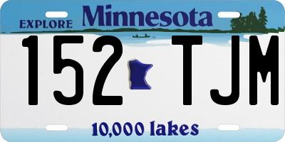 MN license plate 152TJM