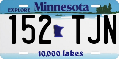 MN license plate 152TJN