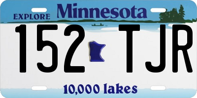 MN license plate 152TJR