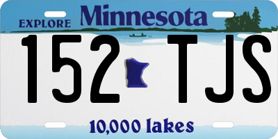 MN license plate 152TJS