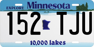 MN license plate 152TJU