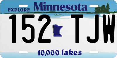 MN license plate 152TJW