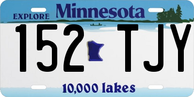 MN license plate 152TJY