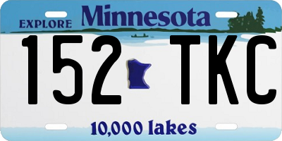 MN license plate 152TKC