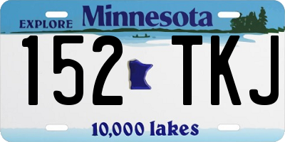 MN license plate 152TKJ