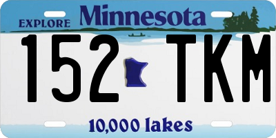 MN license plate 152TKM